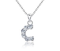 Necklace Silver C Shape SSLPE-C